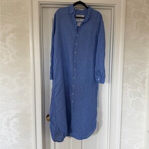 Frank & Eileen Blue Rory Button-Down Dress